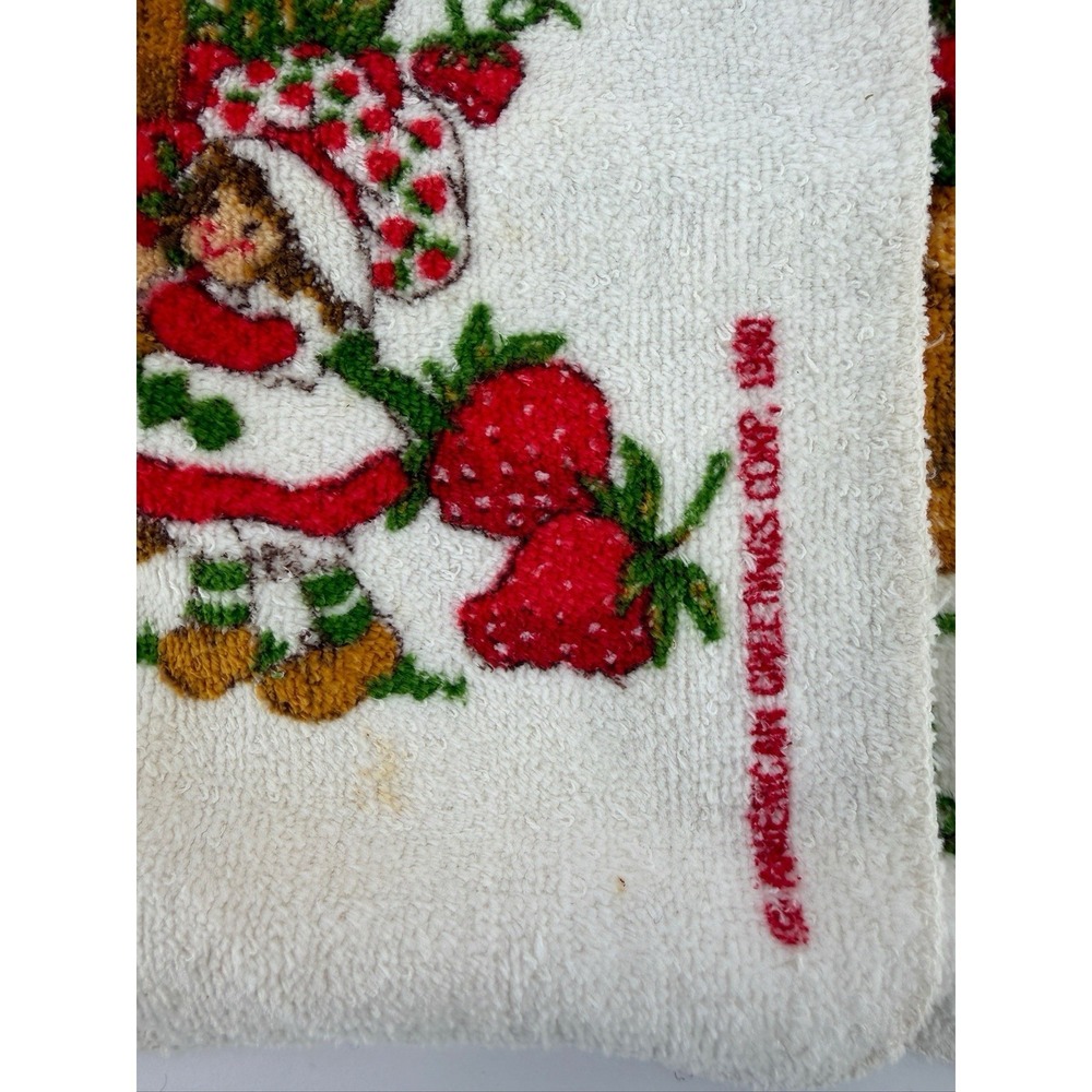 Vintage Strawberry Shortcake Washcloth Cloth 1980 American Greetings (2 pc) - Picture 5 of 12